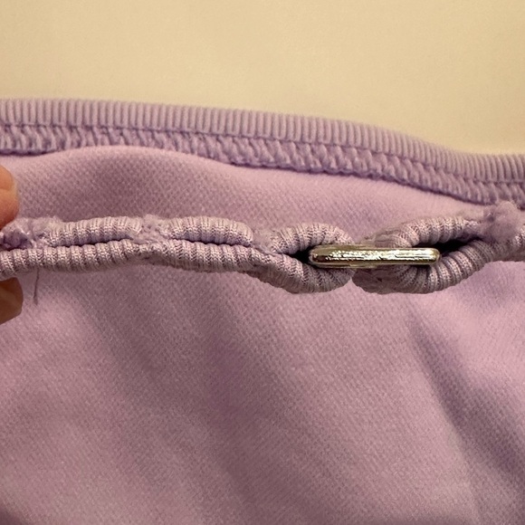 Xhilaration Ribbed Lilac Purple Daisy Bikini Top Bandeau Medium Coquette Beach - Picture 9 of 9
